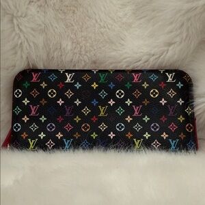 Louis Vuitton Black Wallet Murakami excellent condition like brand new